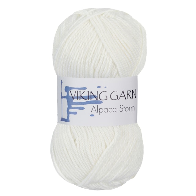 Alpaca Storm 50 g Hvit 500 Viking Garn