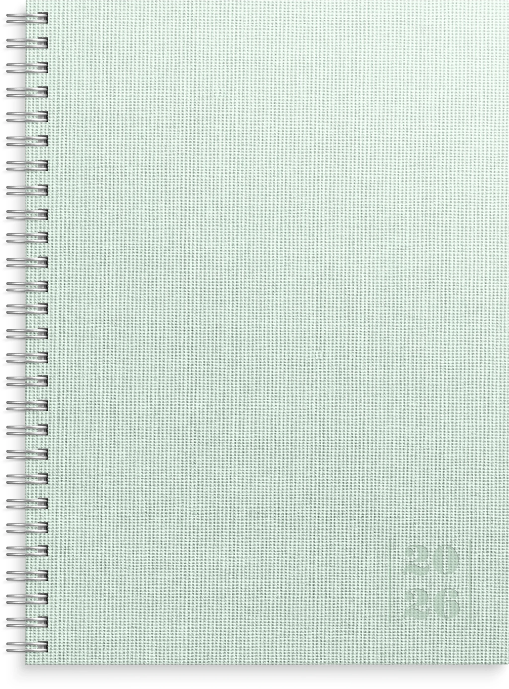 Tuotekuva ille Kalenteri 2026 Business Textile vihreä  A5 Burde