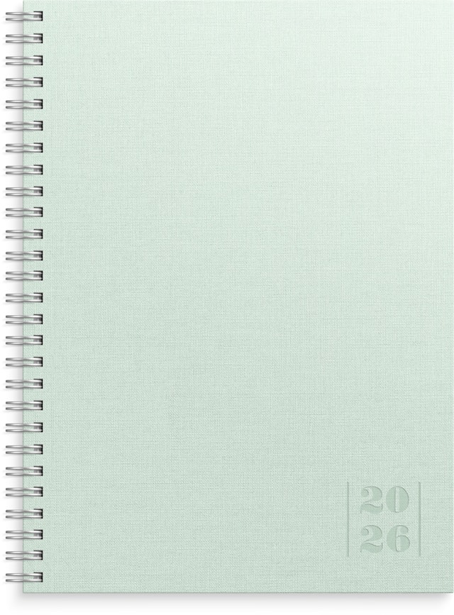 Tuotekuva 1 - Kalenteri 2026 Business Textile vihreä  A5 Burde