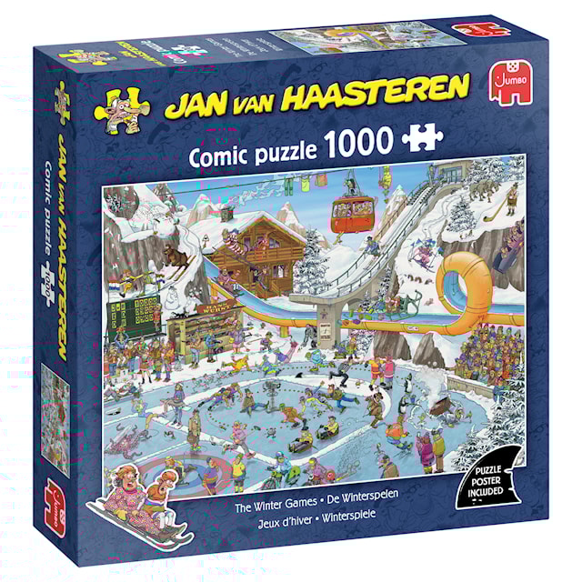 Produktbild 1 för Jan van Haasteren Winter Games Pussel 1000 bitar