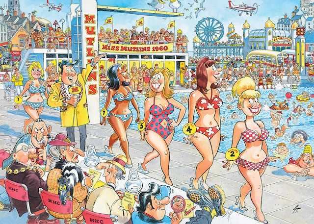 Produktbild 2 för Wasgij Retro Destiny 9 Super Models! Pussel 1000 bitar