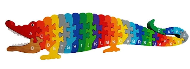 Pusseldjur Krokodil A-Ö
