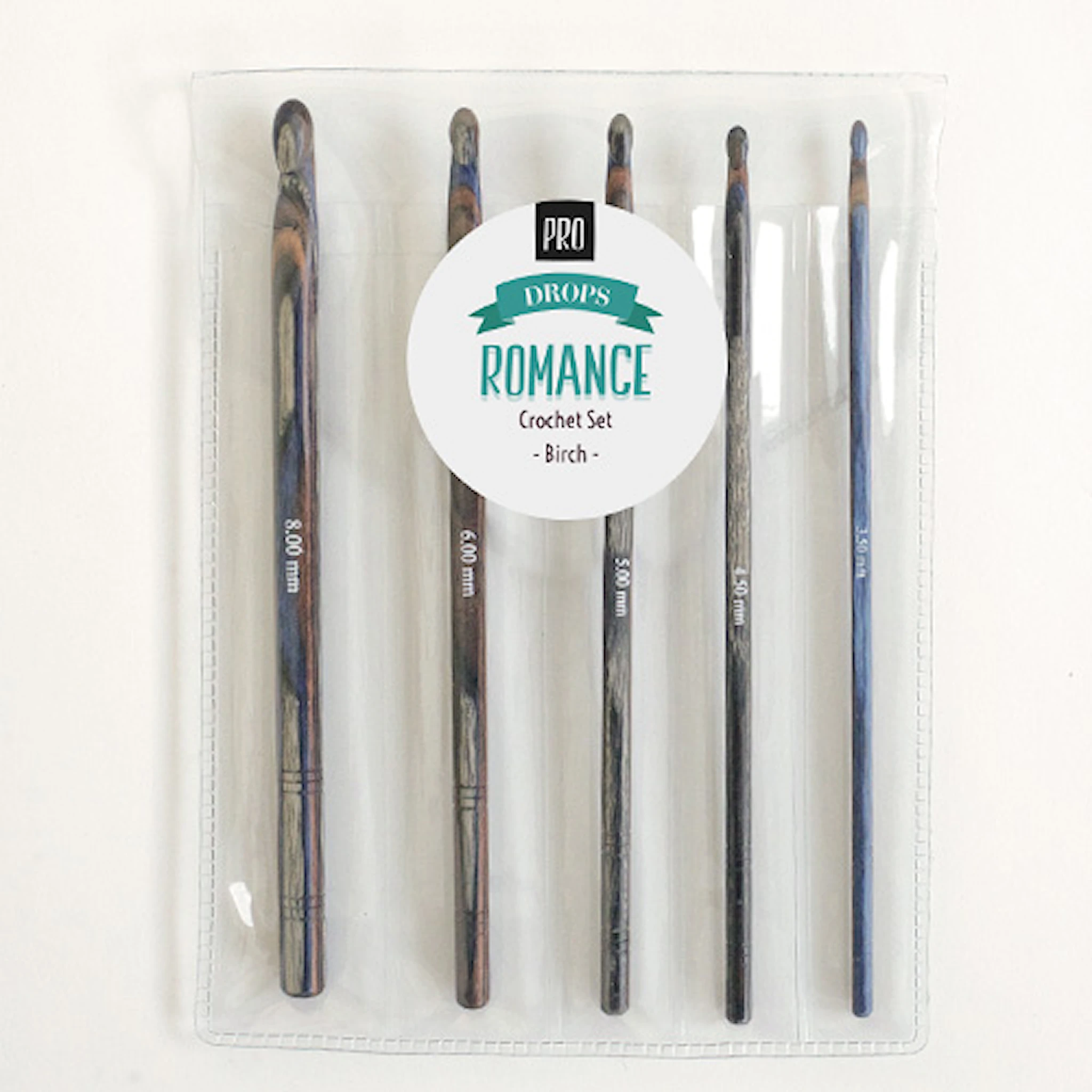 Tuotekuva ille Pro Romance virkkuukoukkusetti Drops