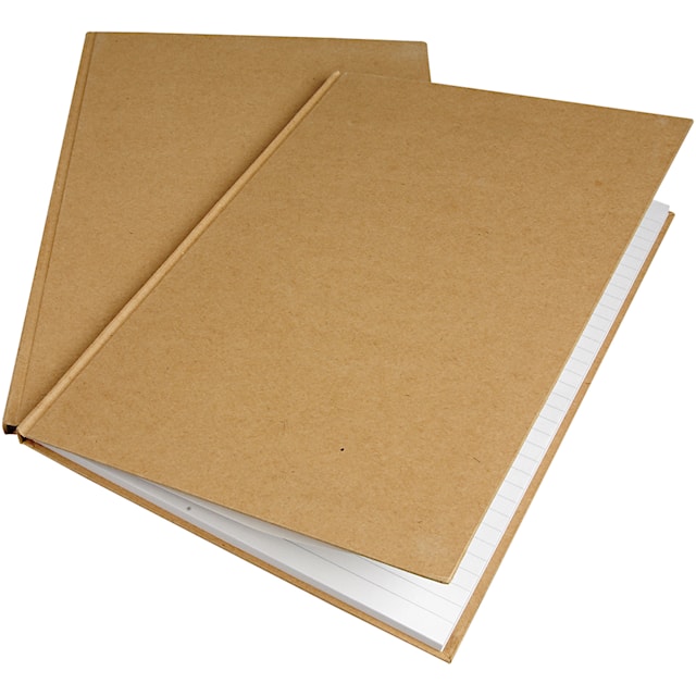 Produktbilde 1 for Noteringsbok, A4, ark 210x297 mm, 60 g, brun, 1 stk.