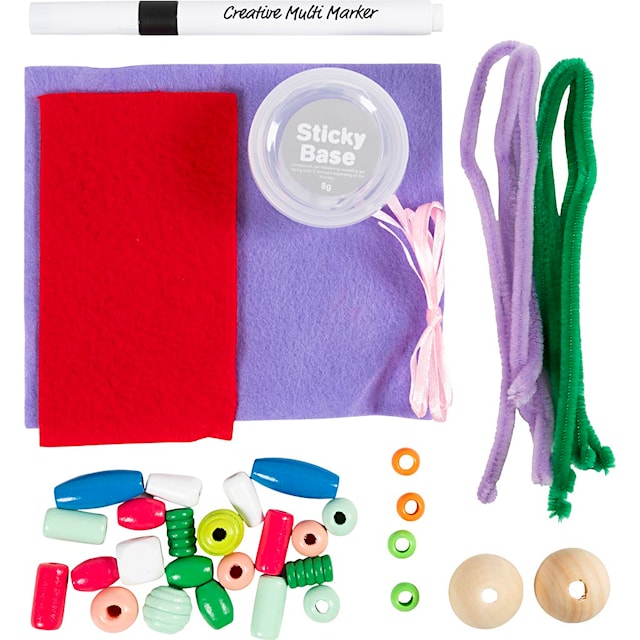 Produktbilde 3 for Mini DIY Kit Dekorasjon, Nisser, ass. farger, 1 pk.