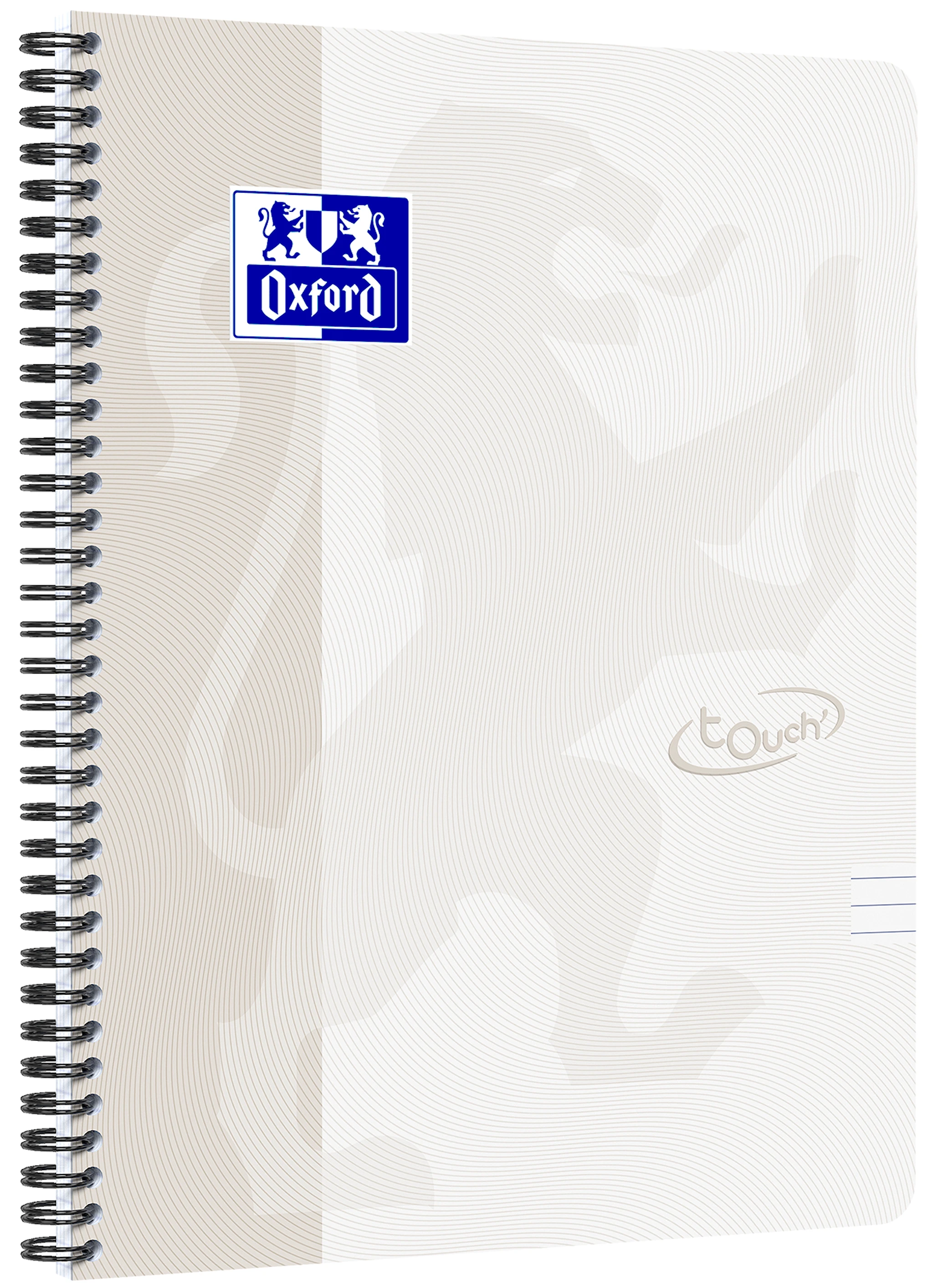 Produktbilde for Notatbok Soft Touch A4+ Linjert Sand Oxford