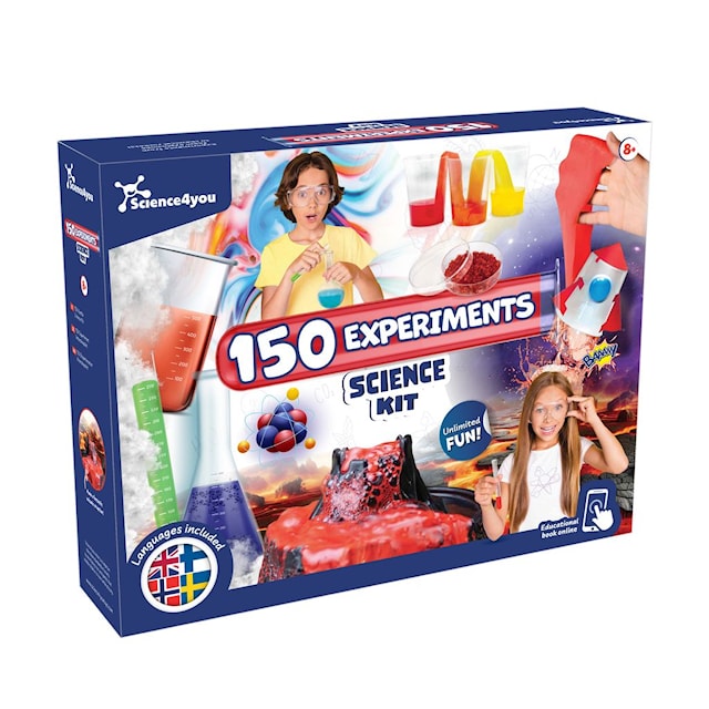 Produktbild 1 för Science4You Mega Vetenskapset 150 Experiment (NO/FI/SE)