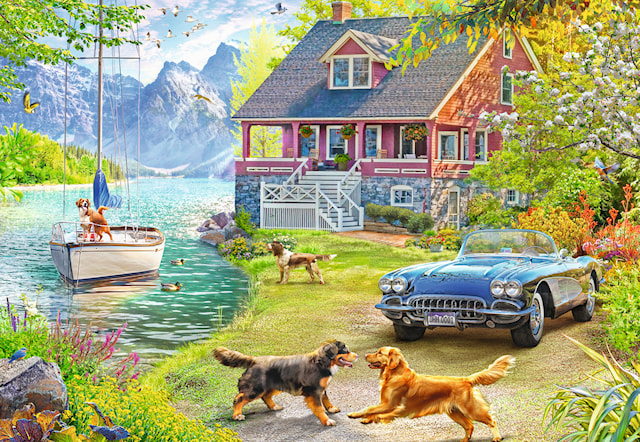 Produktbild 2 för Summer Lake House 200 XXL bitar, Ravensburger
