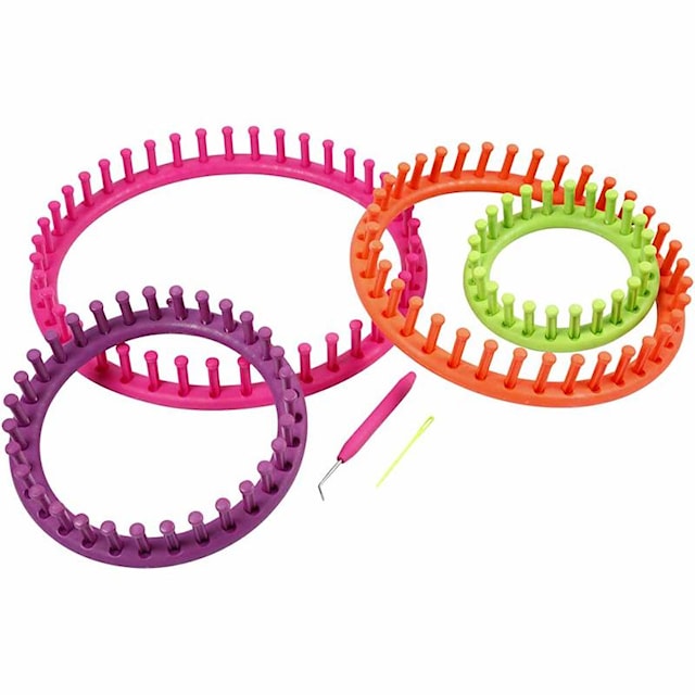 Produktbilde 2 for Strikkering, strikkevev dia. 12-17-22-27 cm, 1 sett