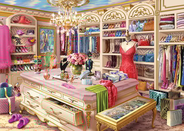 Tuotekuva 2 - The Coveted Closet Palapelit 1000 palaa, Ravensburger