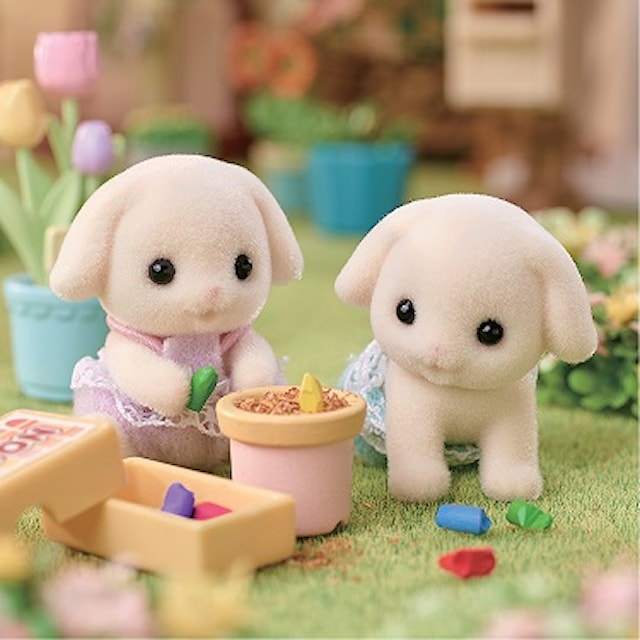 Produktbild 1 för Tvillignarna Flora kanin Sylvanian Families