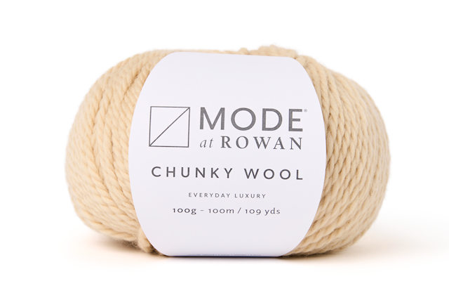 Chunky Wool, 100% ull 100 gr Vanilla 015, Mode at Rowan