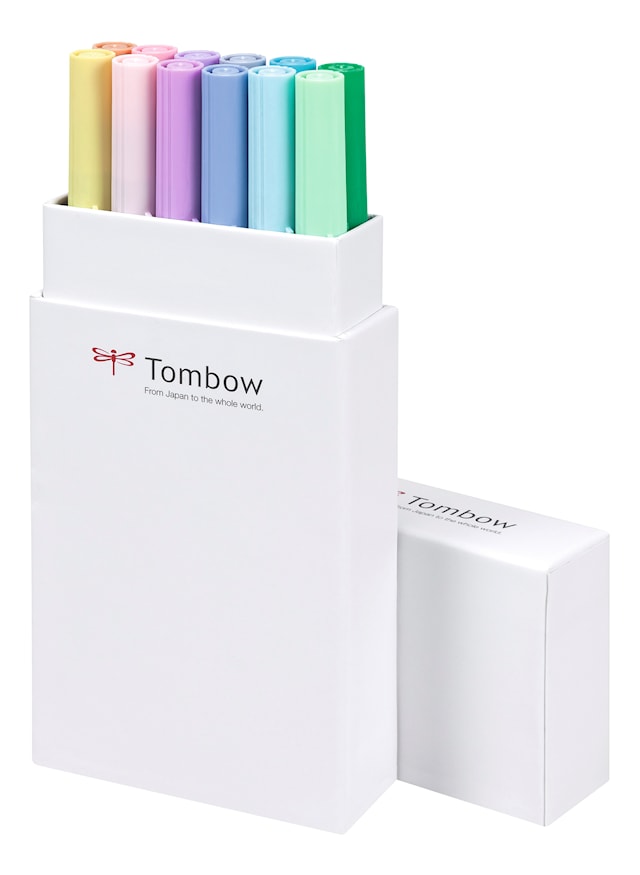 Produktbilde 1 for TOMBOW Penselpenn ABT Dual Brush 12P-2 pastell farger