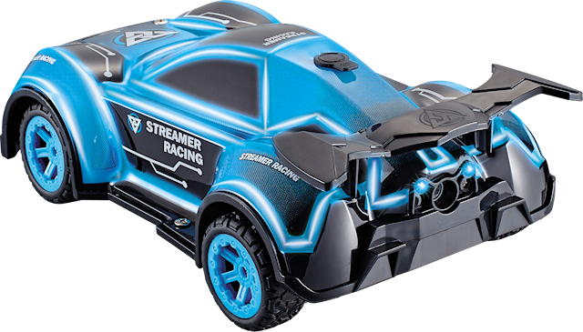 Tuotekuva 4 - Radio-ohjattu auto valolla ja höyryllä RC 1:16 Blue