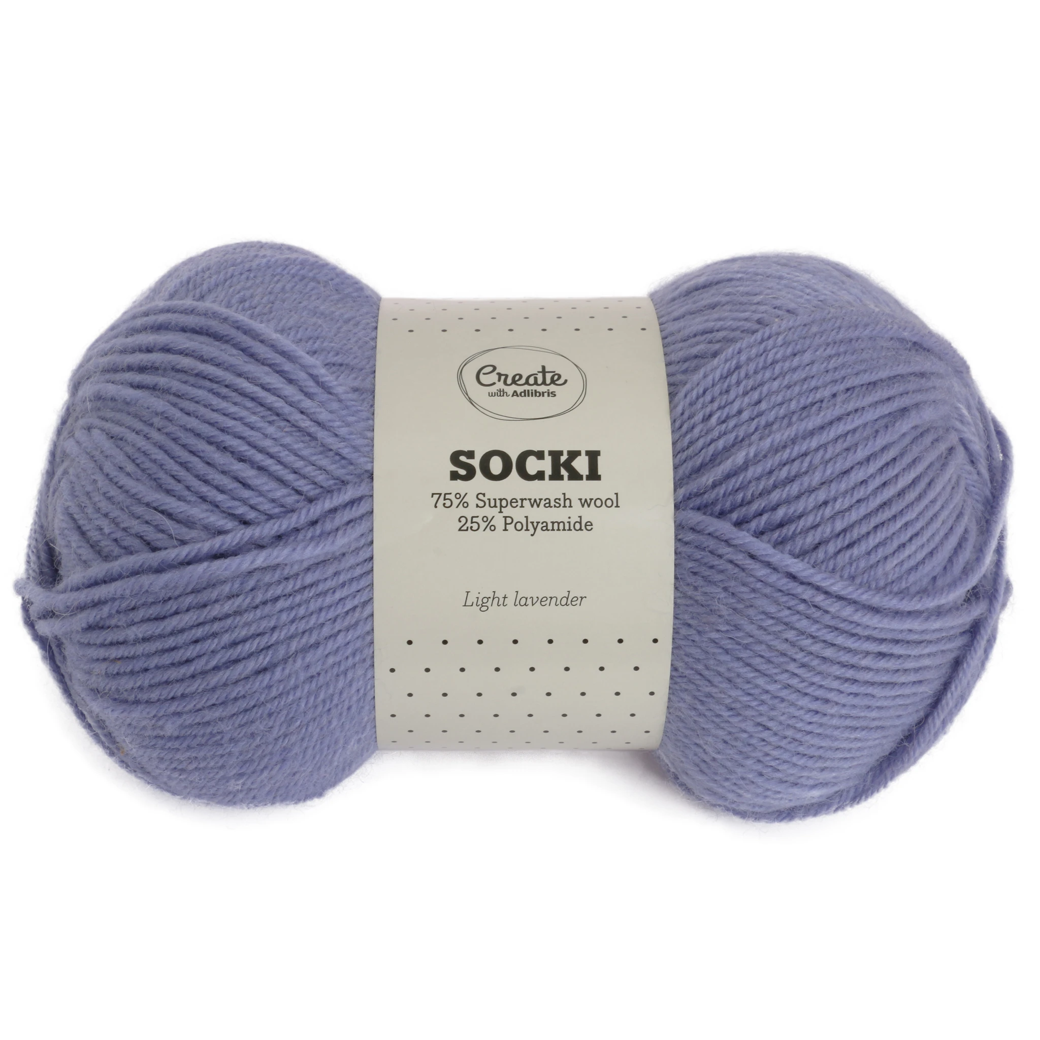 Produktbilde for Socki Garn Ensfarget Ullmiks 100 g Adlibris