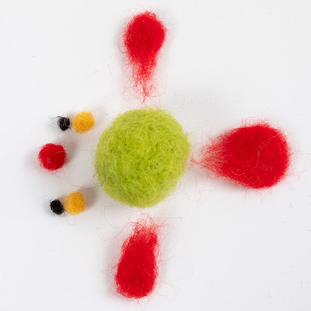 Tuotekuva 9 - Askartelusetti Neulahuovutukseen, Veden eläimet, 1 pkk/ 1 pkt