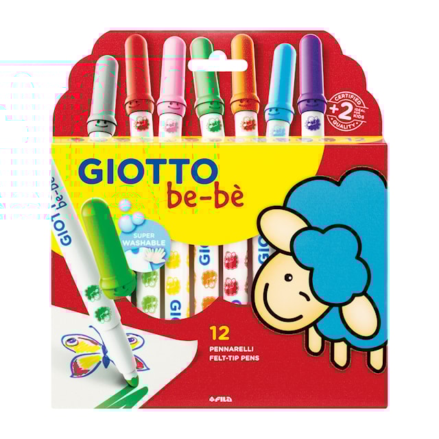 Produktbild 1 för Tuschpennor 12-p Giotto Be-bè