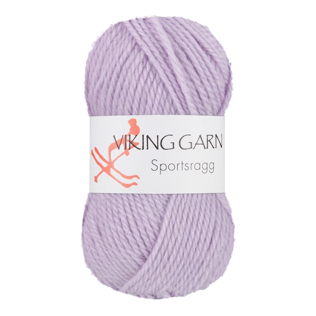 Sportsragg Garn Ullmix 50 g Ljuslila 567 Viking Garn