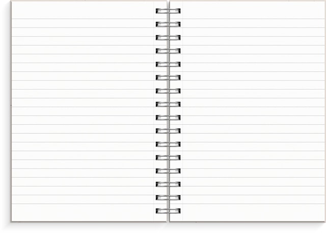 Produktbilde 2 for Notatbok A5 Beige, spiral, linjert, Burde