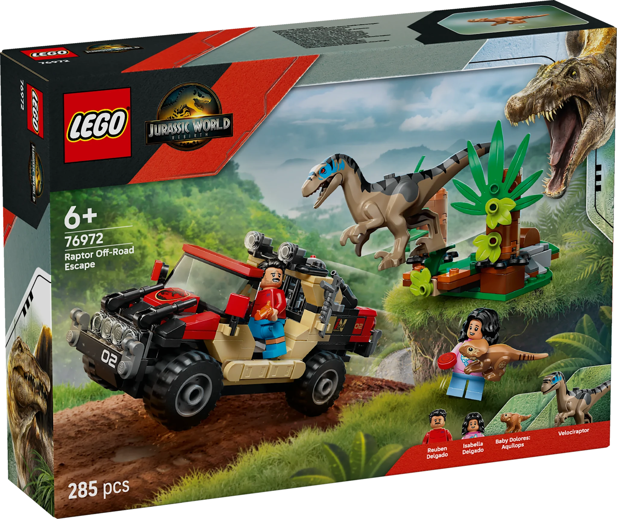 Tuotekuva ille Raptor ja pako maastoautolla LEGO® Jurassic World (76972)