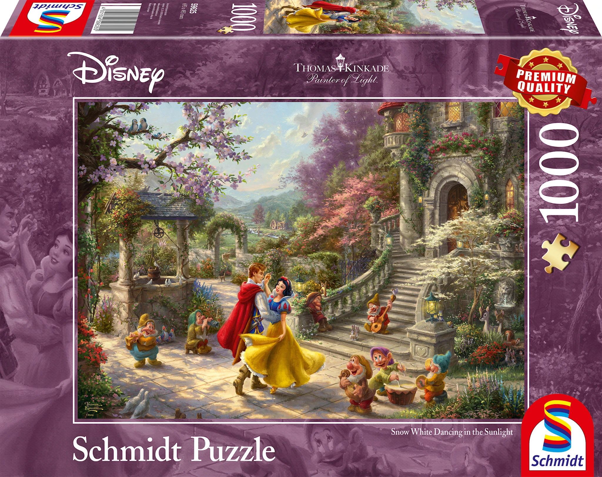 Produktbilde for Disney Dancing with the prince Thomas Kinkade Puslespill 1000 brikker Schmidt