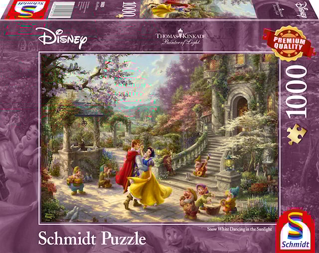Produktbild 1 för Disney Dancing with the prince Thomas Kinkade Pussel 1000 bitar Schmidt