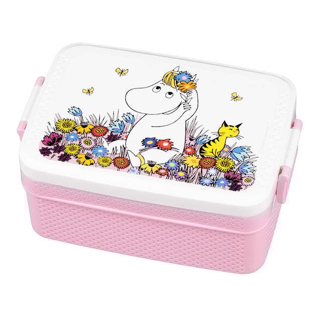 Produktbild 1 för Mumin Äng Lunchlåda Lila/Rosa Rätt Start