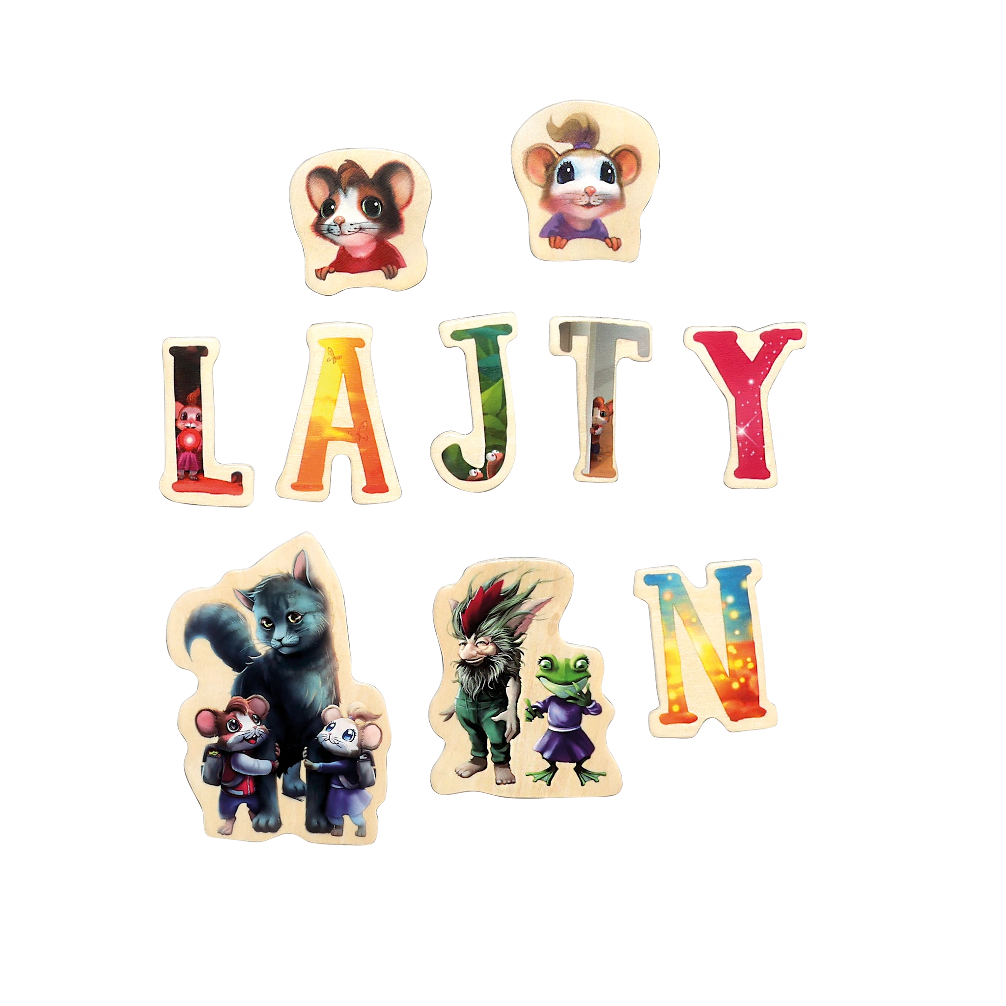 Produktbild för Musse & Helium Magnetleksaker Micki