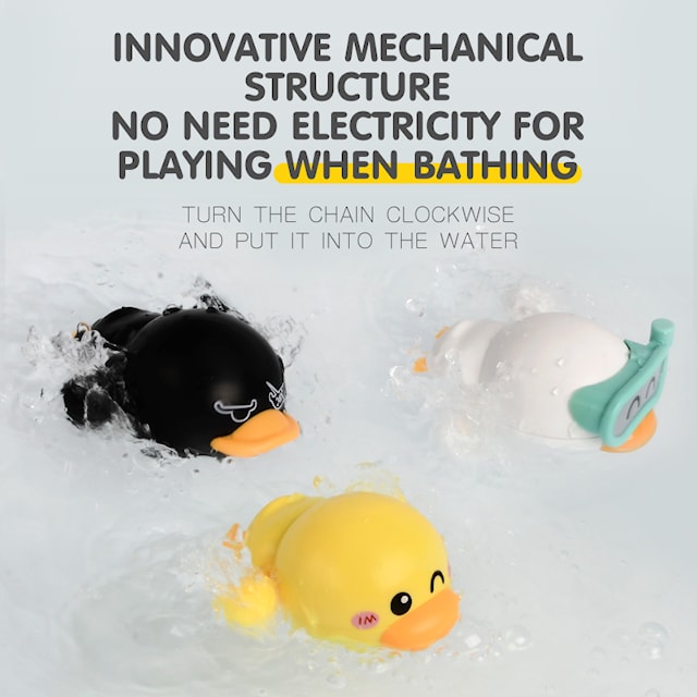 Produktbilde 3 for Tub Fun! Badelek, Svømmende Ender, 3 stk