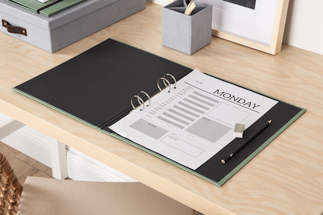 Produktbilde 6 for Ringperm Ringo A4 Soft Teal Bigso Box of Sweden