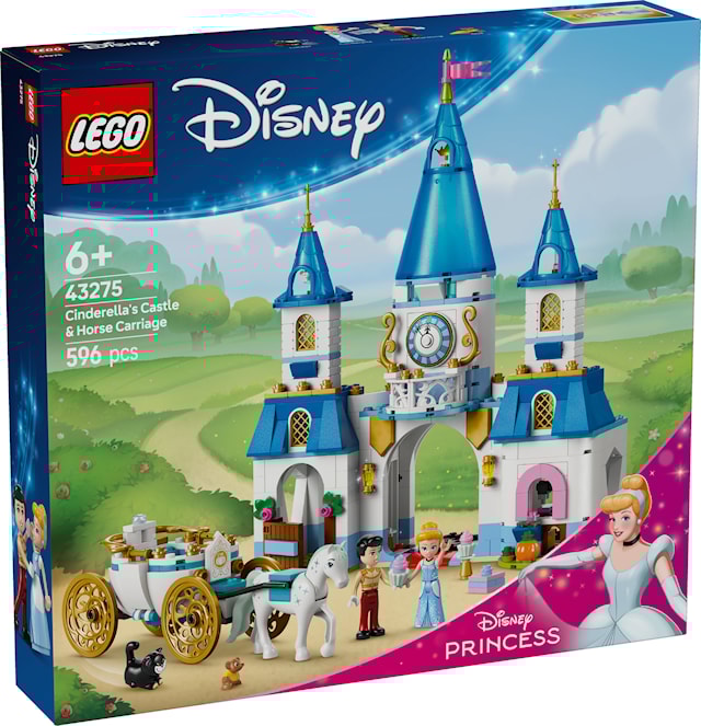 Produktbild 1 för Askungens slott och häst med vagn LEGO® Disney Princess (43275)
