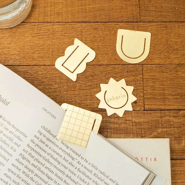 Tuotekuva 2 - Kirjanmerkit Messinki 4-pakkaus Inkerie