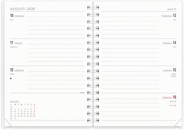 Produktbild 5 för Kalender 2026 A6 Senator 4i1 Burde