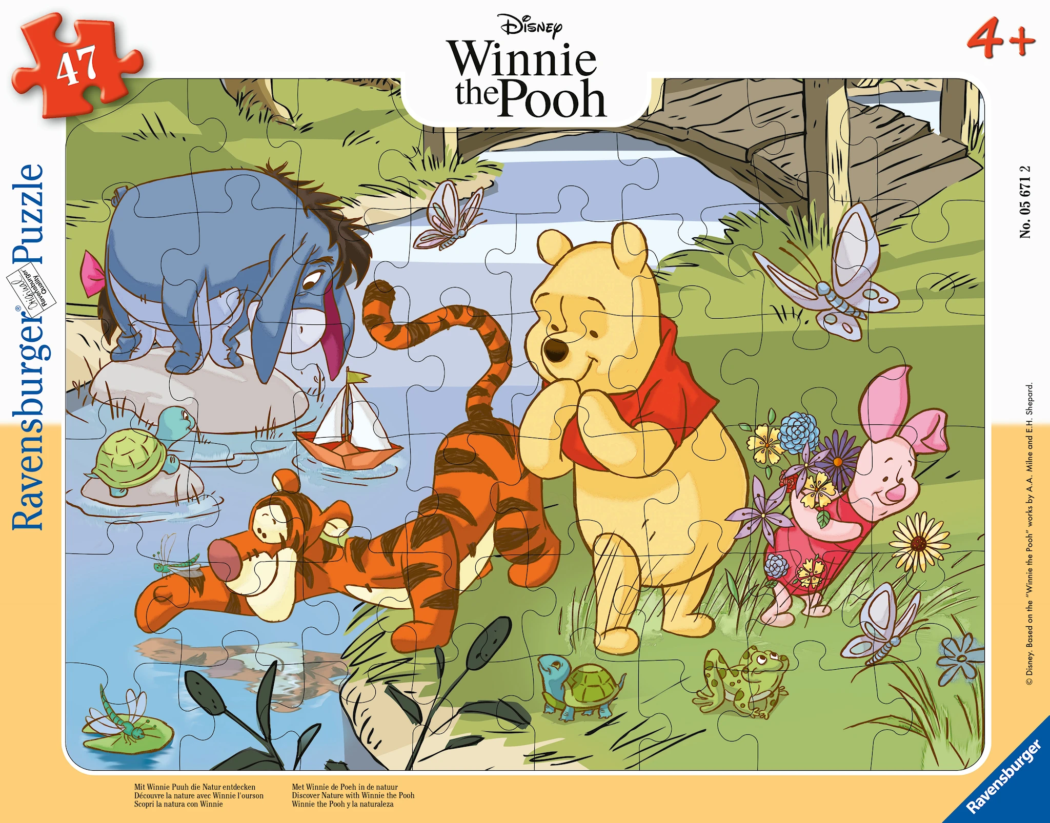 Produktbilde for Discover Nature With Winnie The Pooh Puslespill 47  brikker Ravensburger