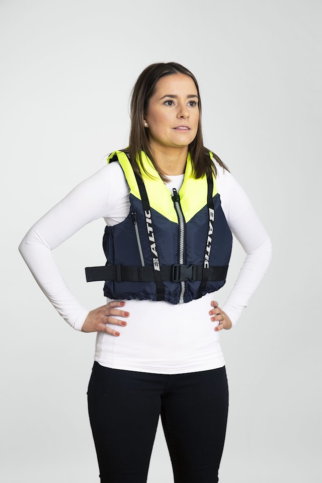 Produktbild 2 för Genua Flytväst Vit/Rosa 40-50 kg S Baltic