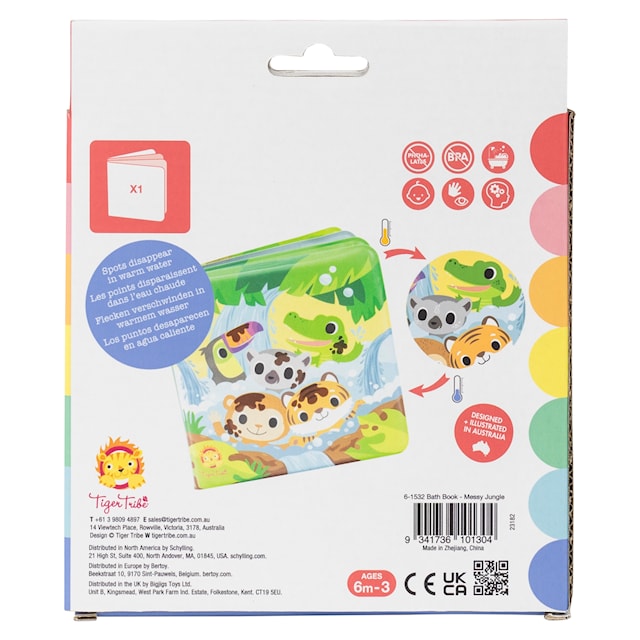 Produktbild 9 för Badbok Djungel Tiger Tribe