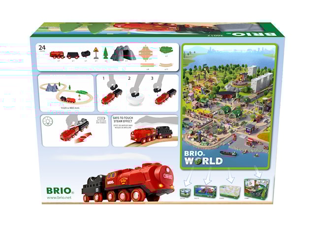 Produktbild 3 för Ångtåg Set (36017) Brio