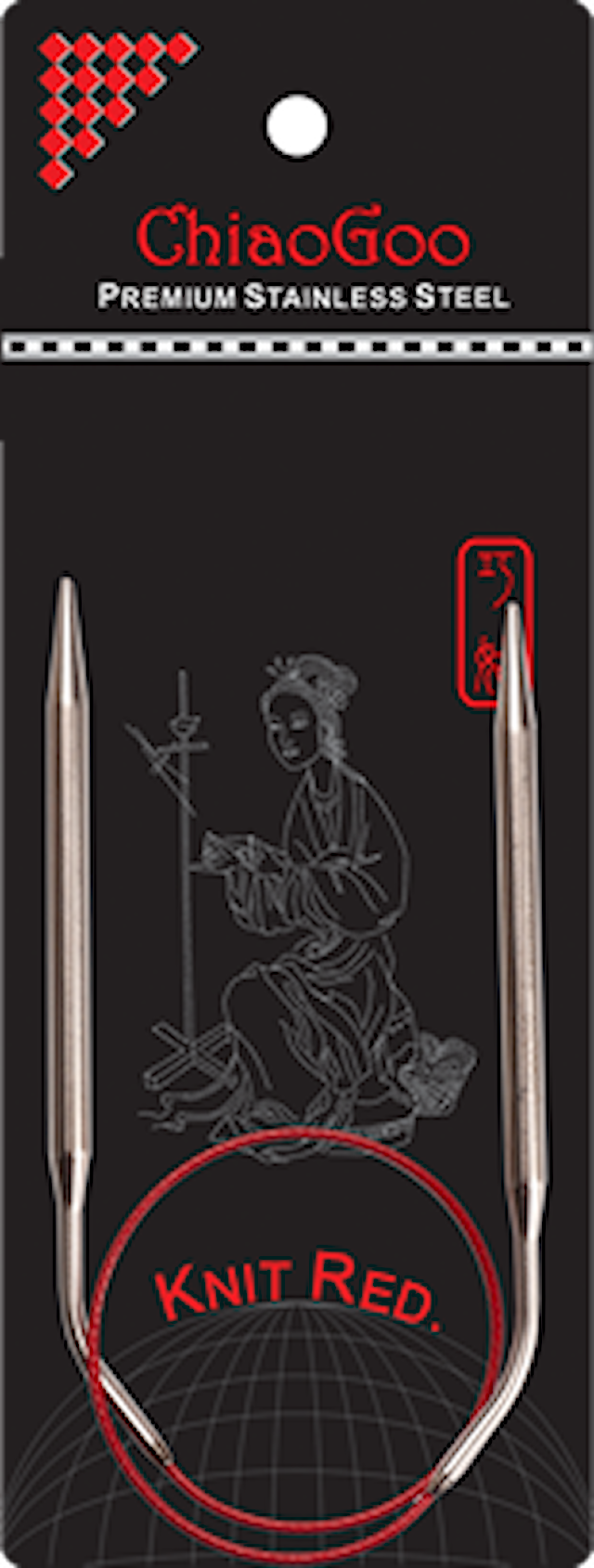 SS Red  Rundpinne 40 cm/2,5 mm Chiaogoo