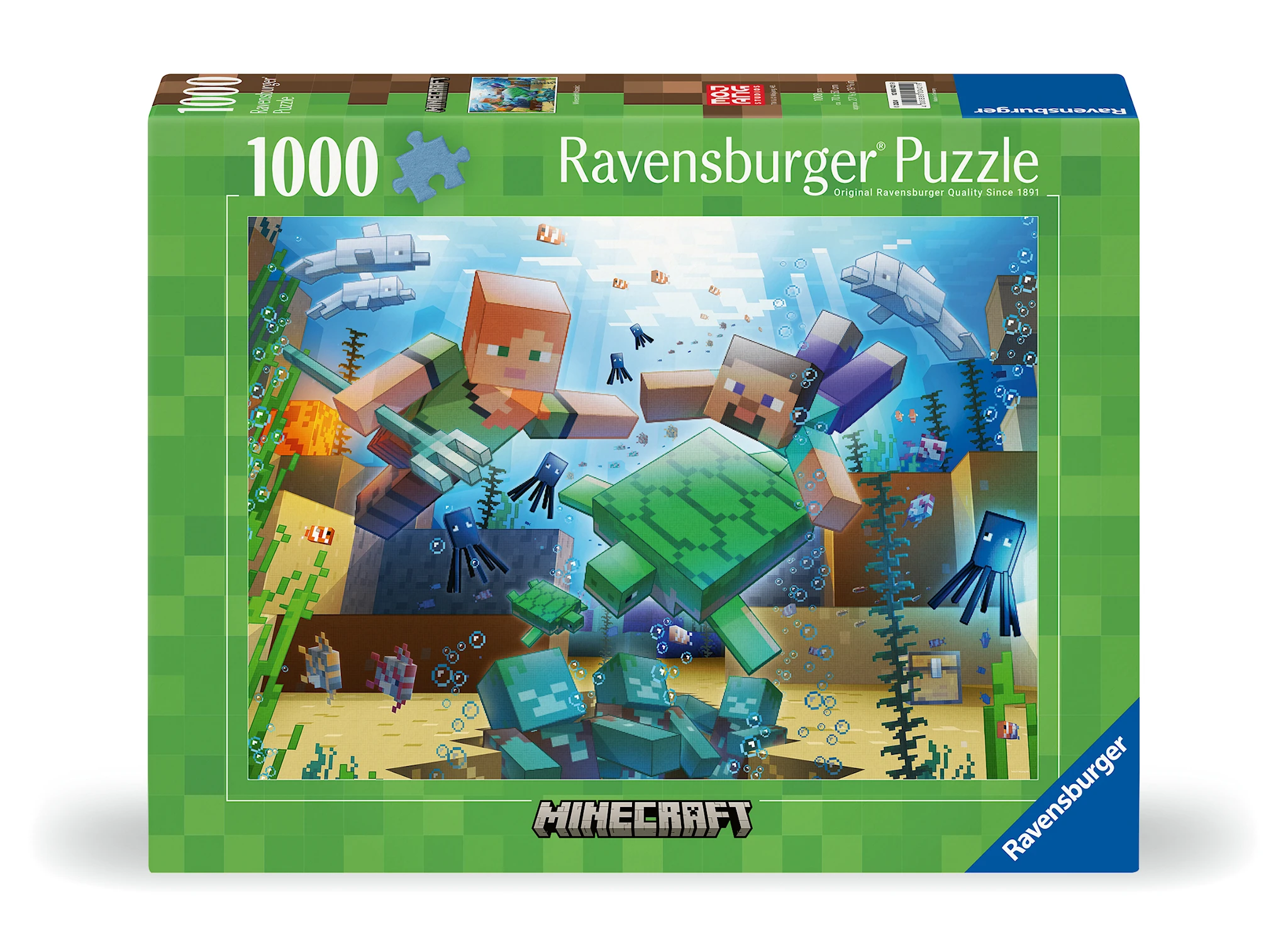 Tuotekuva ille Minecraft Mosaic Palapelit 1000 palaa, Ravensburger