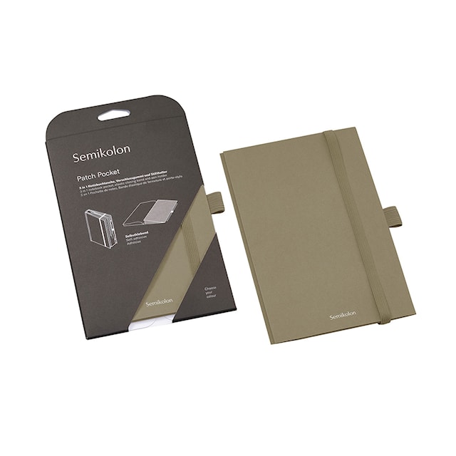 Produktbilde 3 for Oppbevaringslomme med elastisk bånd og pennholder - Patch Pocket Fango Semikolon