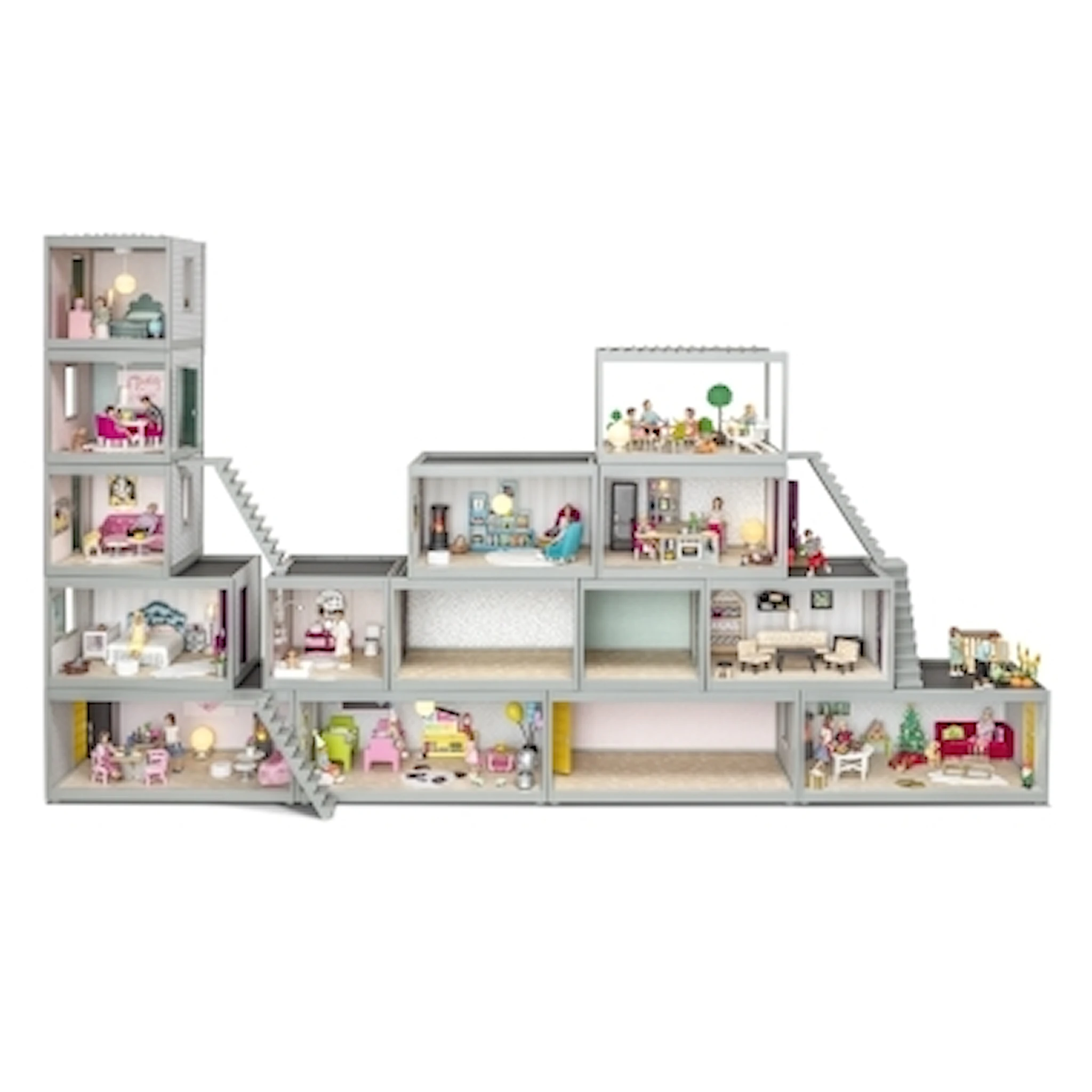 Produktbilde for Lundby Room 44 cm, Påbygg til dukkehus