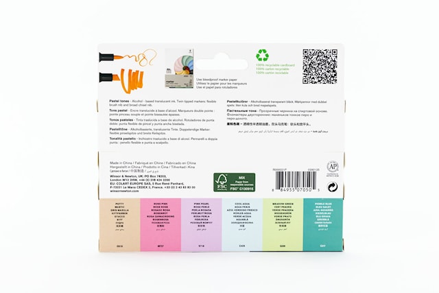 Produktbild 4 för Brushmarker Pastel Tones 6-pack Winsor & Newton