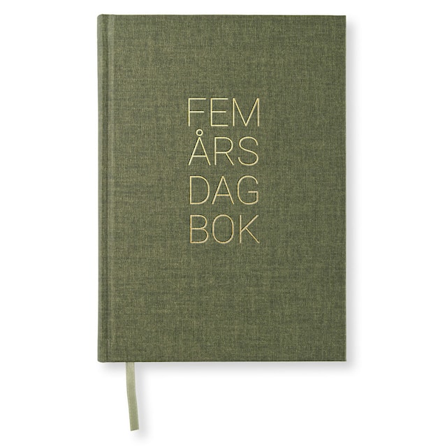 Produktbild 1 för 5-Års Dagbok A5 Khaki Green Paperstyle