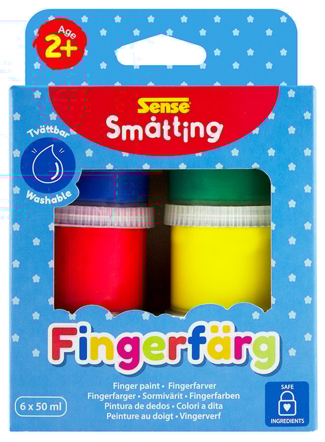 Produktbild 1 för Fingerfärg Småtting från 2 år 6-p, Sense