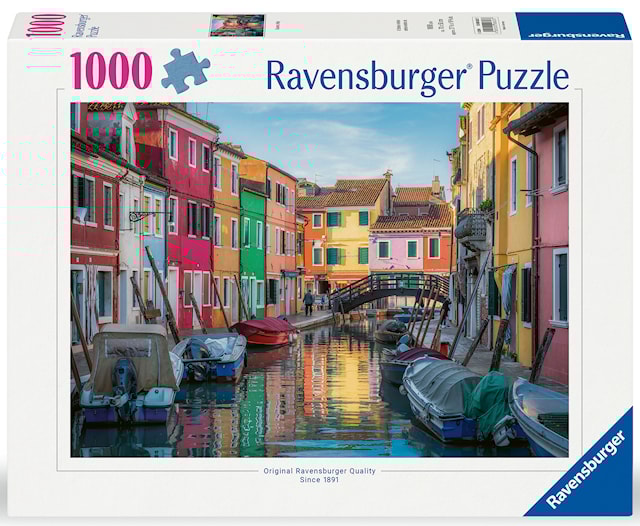 Tuotekuva 1 - Burano Canal, Venice Palapelit 1000 palaa, Ravensburger