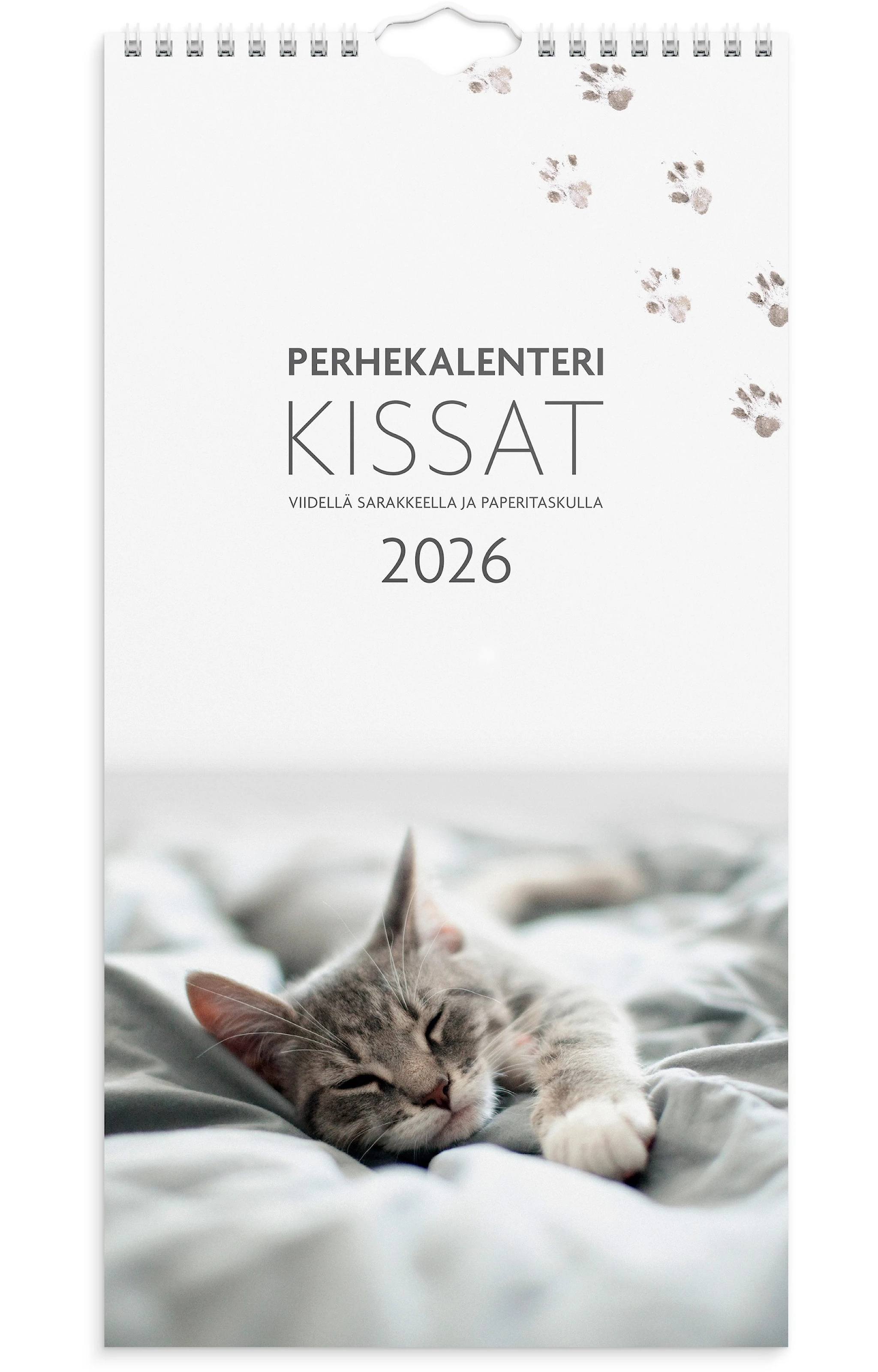 Tuotekuva ille Perhekalenteri 2026 Kissat 220x430 mm Burde