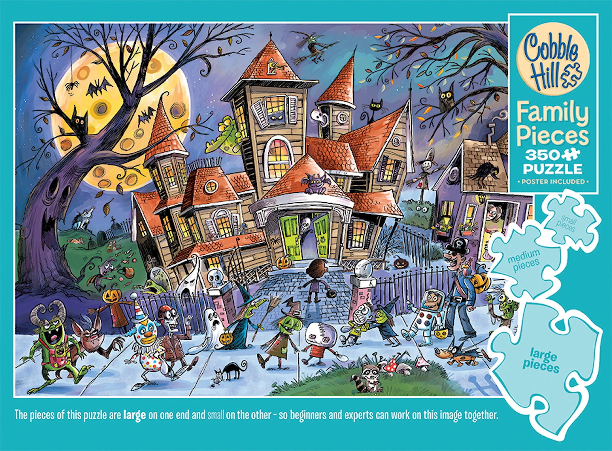 Produktbilde for Puslespill Haunted House (Family) 350 brikker, Cobble Hill