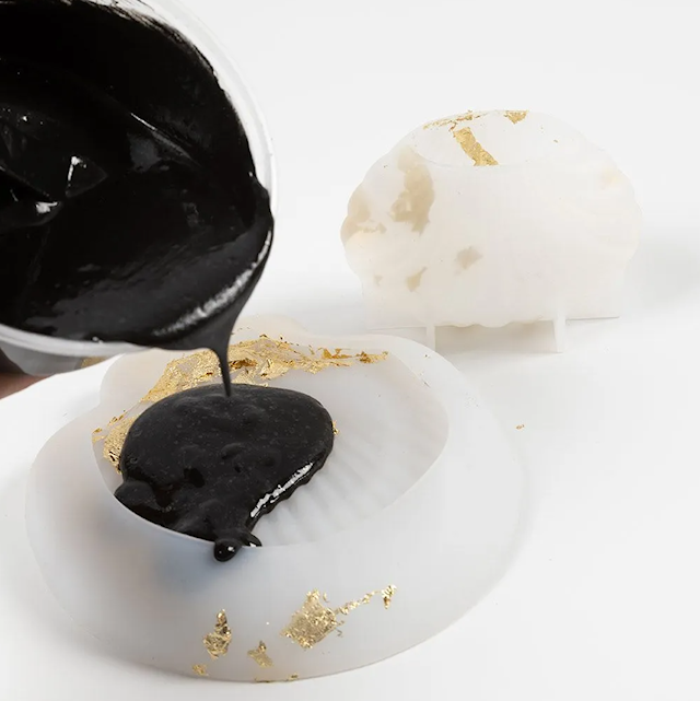 Produktbild 5 för DIY Kit Resingjutning Snäcka Svart Guld Creativ Company