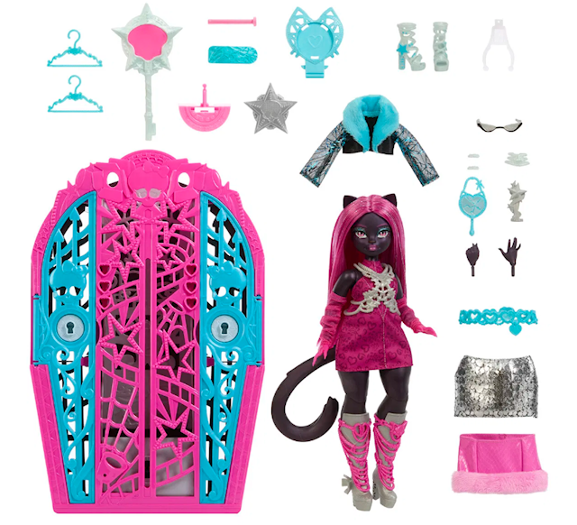 Tuotekuva 3 - Monster High Skulltimate Secrets -muotinukke Catty Noir