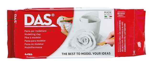 Produktbild 1 för Lera Vit 1/2 kg DAS